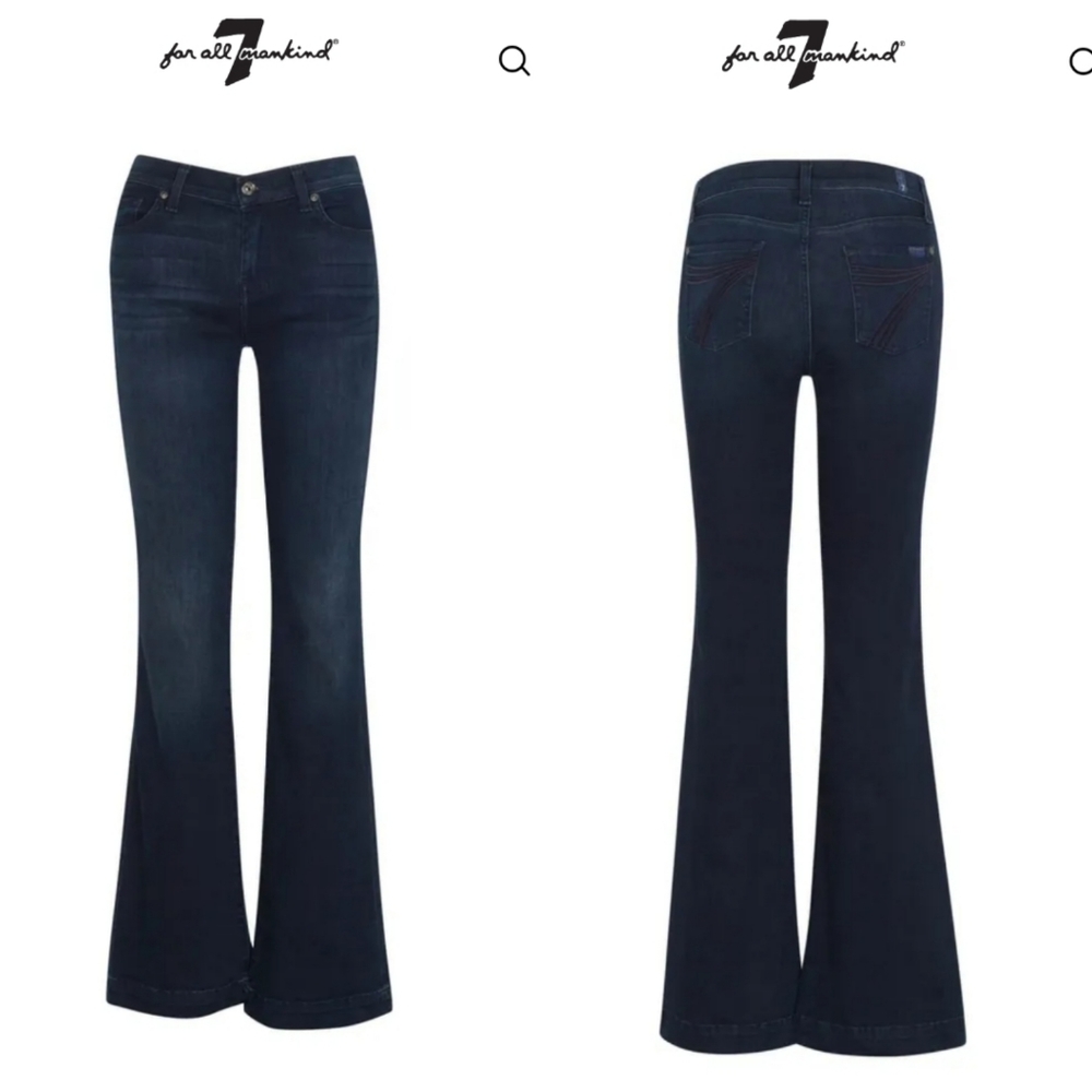 7 For All Mankind DOJO Flare Jeans sz 30